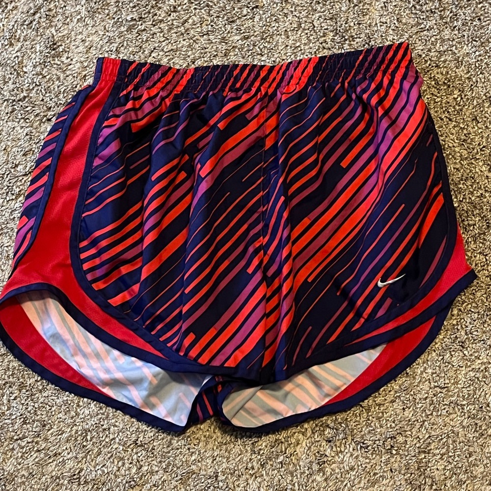 Nike Women's Athletic Shorts in Red and Navy